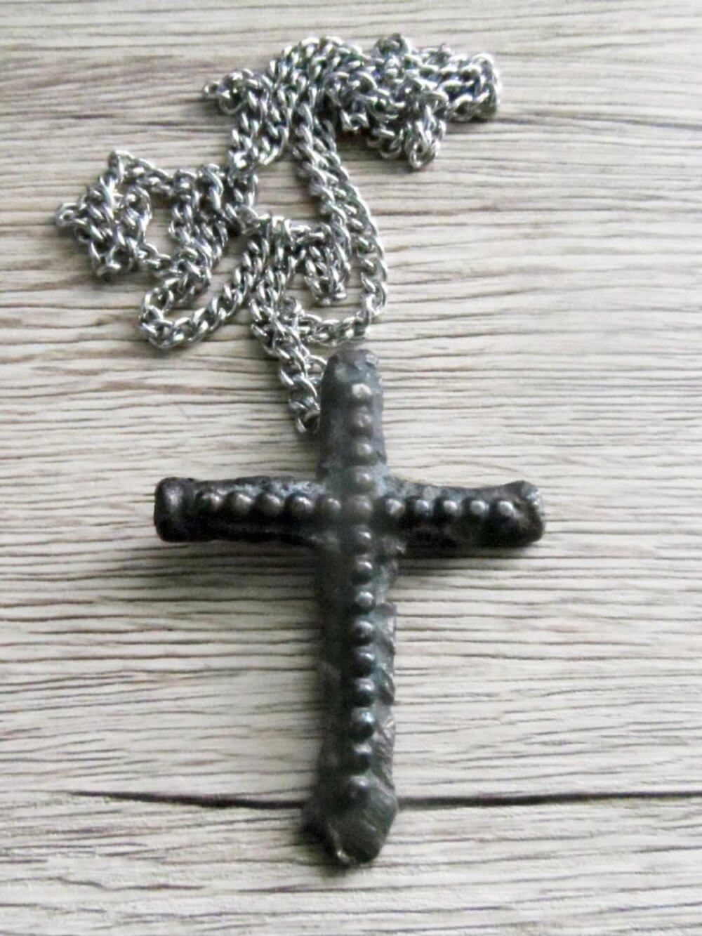Heavy Sterling Silver Cross Pendant